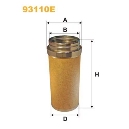 Filter sekundárneho vzduchu WIX FILTERS 93110E