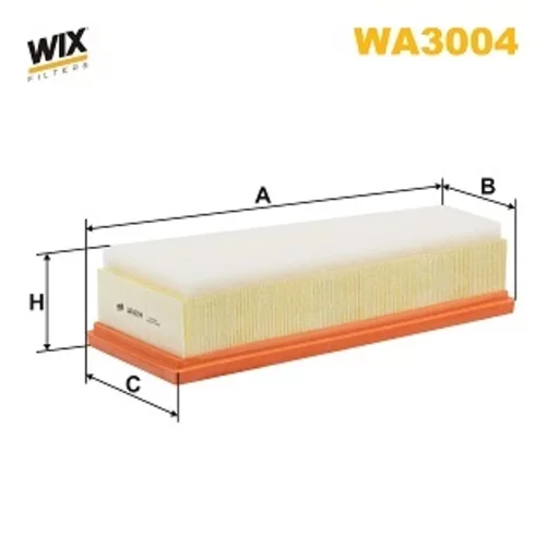 Vzduchový filter WIX FILTERS WA3004