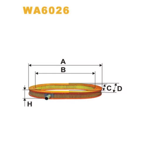 Vzduchový filter WIX FILTERS WA6026