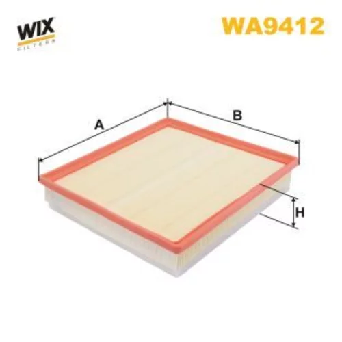 Vzduchový filter WIX FILTERS WA9412