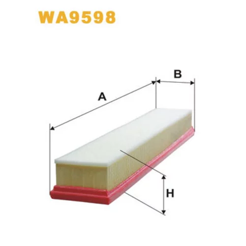 Vzduchový filter WIX FILTERS WA9598