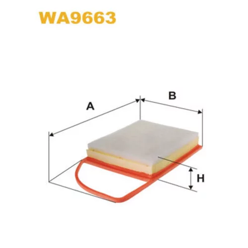 Vzduchový filter WIX FILTERS WA9663