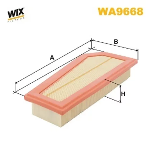 Vzduchový filter WIX FILTERS WA9668