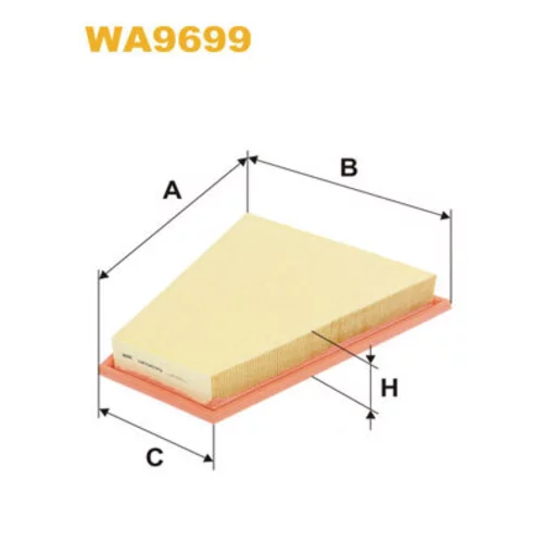 Vzduchový filter WIX FILTERS WA9699
