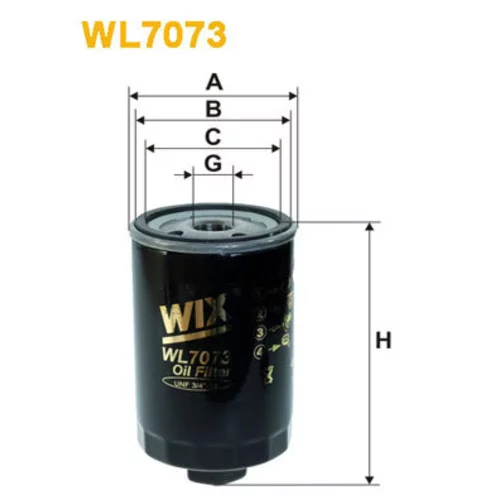Olejový filter WIX FILTERS WL7073