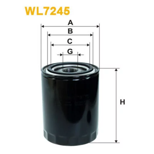 Olejový filter WIX FILTERS WL7245
