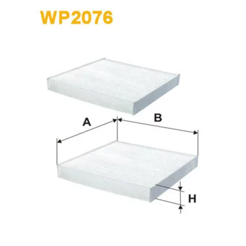 Filter vnútorného priestoru WIX FILTERS WP2076
