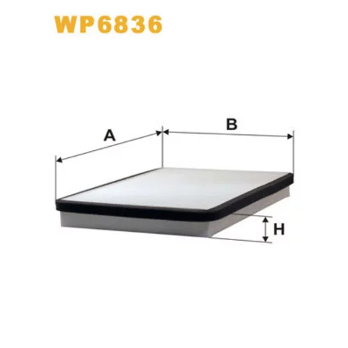 Filter vnútorného priestoru WIX FILTERS WP6836