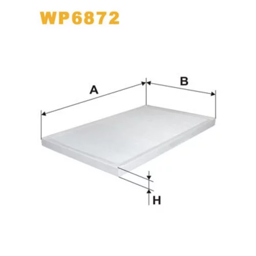 Filter vnútorného priestoru WIX FILTERS WP6872