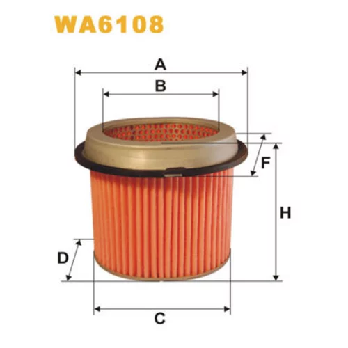 Vzduchový filter WIX FILTERS WA6108