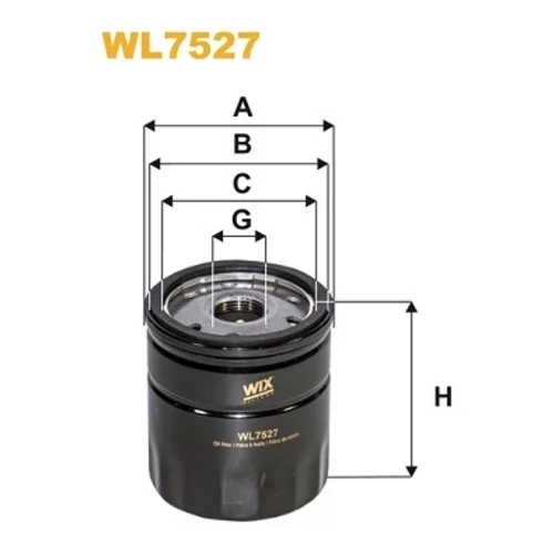 Olejový filter WIX FILTERS WL7527