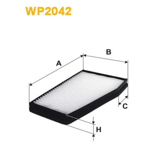 Filter vnútorného priestoru WIX FILTERS WP2042