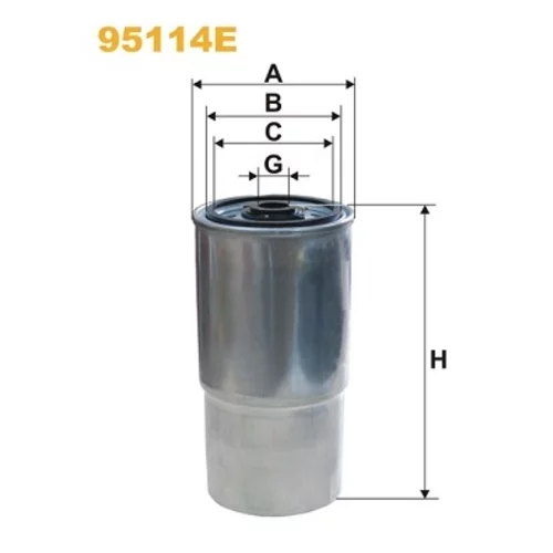 Palivový filter WIX FILTERS 95114E