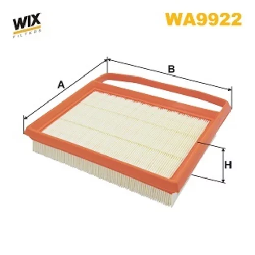Vzduchový filter WIX FILTERS WA9922