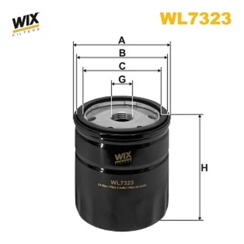 Olejový filter WIX FILTERS WL7323