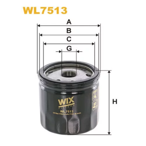 Olejový filter WIX FILTERS WL7513