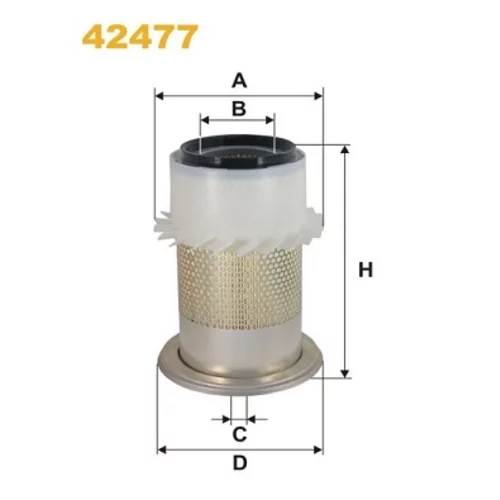 Vzduchový filter WIX FILTERS 42477