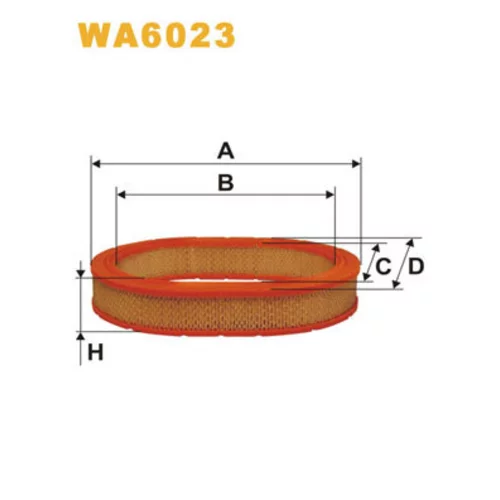 Vzduchový filter WIX FILTERS WA6023