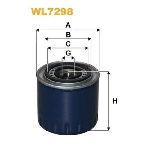 Olejový filter WIX FILTERS WL7298