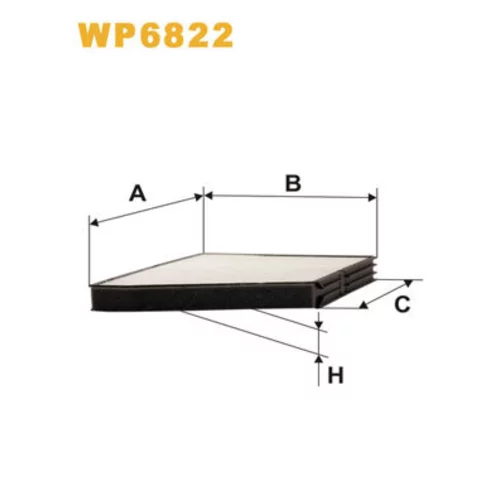 Filter vnútorného priestoru WP6822 (WIX FILTERS) - obr. 1