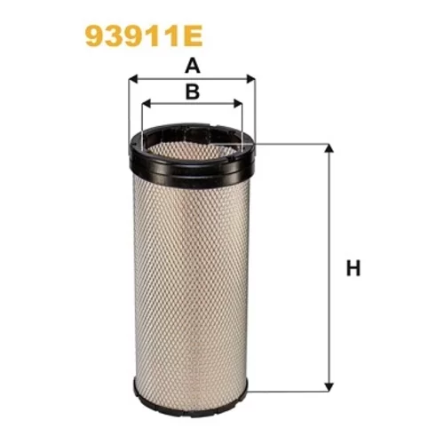 Filter sekundárneho vzduchu WIX FILTERS 93911E