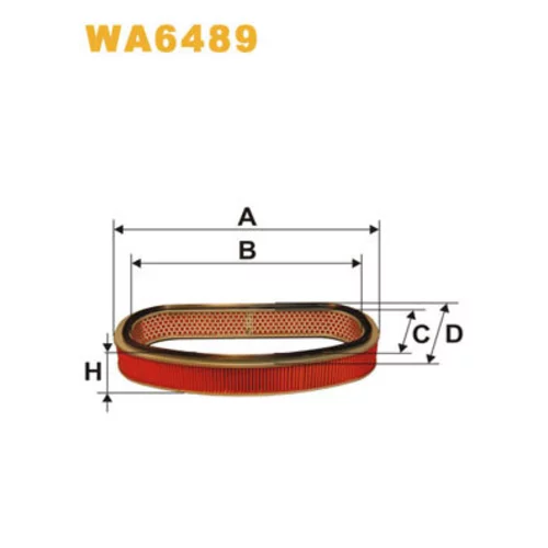 Vzduchový filter WIX FILTERS WA6489