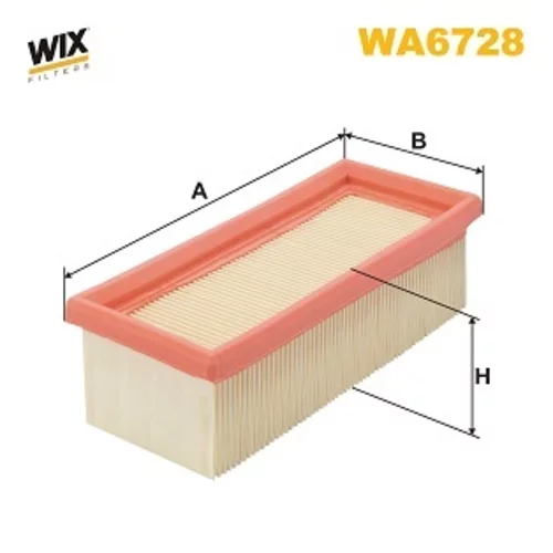 Vzduchový filter WIX FILTERS WA6728