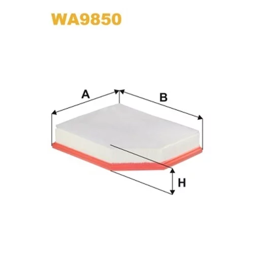 Vzduchový filter WIX FILTERS WA9850
