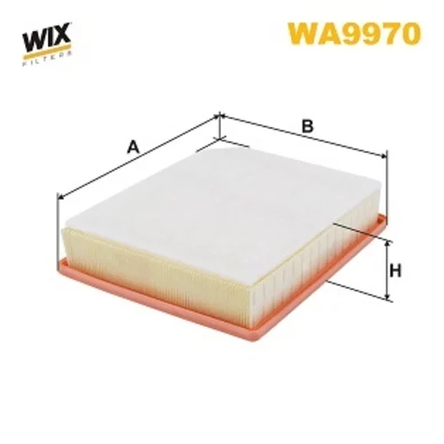 Vzduchový filter WIX FILTERS WA9970