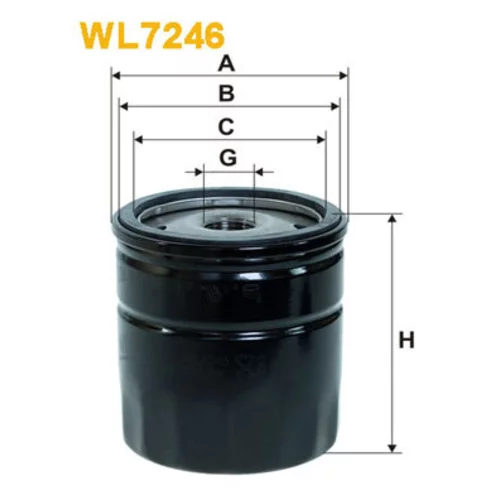 Olejový filter WIX FILTERS WL7246