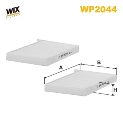 Filter vnútorného priestoru WIX FILTERS WP2044
