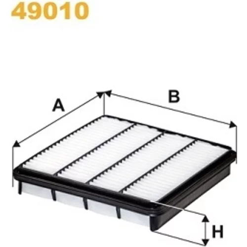 Vzduchový filter WIX FILTERS 49010