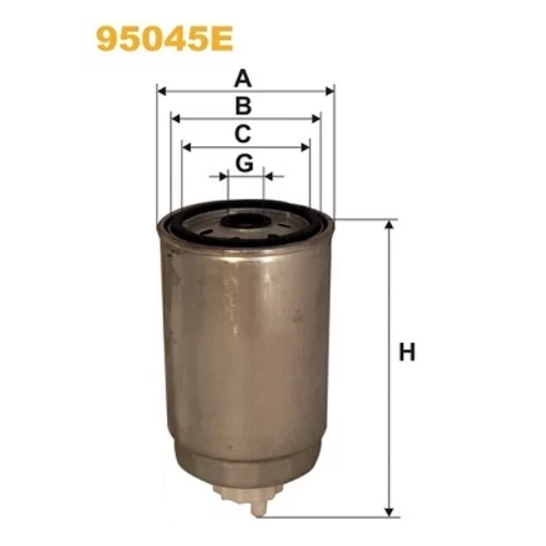 Palivový filter WIX FILTERS 95045E