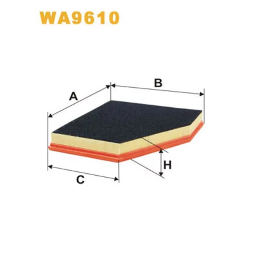 Vzduchový filter WA9610 (WIX FILTERS)