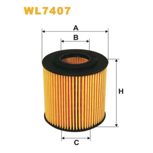 Olejový filter WIX FILTERS WL7407