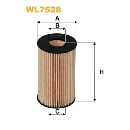 Olejový filter WIX FILTERS WL7528