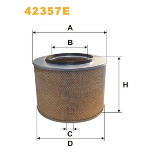 Vzduchový filter WIX FILTERS 42357E