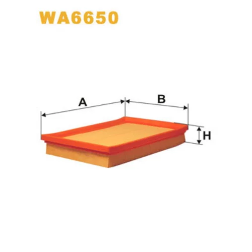 Vzduchový filter WIX FILTERS WA6650