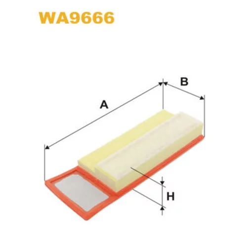Vzduchový filter WIX FILTERS WA9666