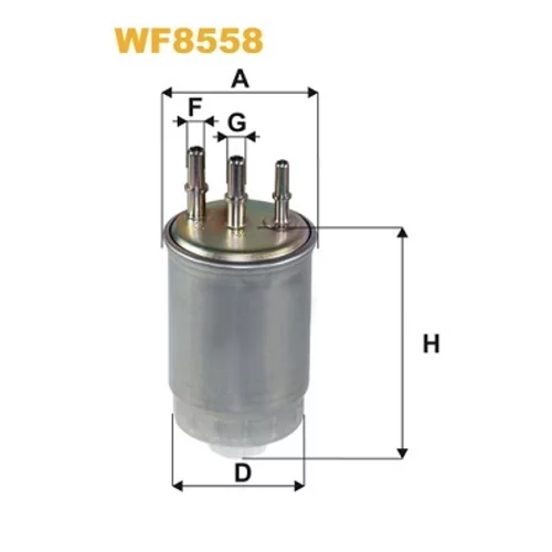 Palivový filter WF8558 (WIX FILTERS)