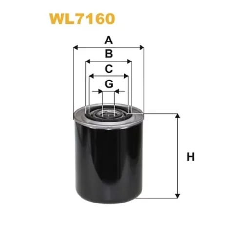 Olejový filter WIX FILTERS WL7160