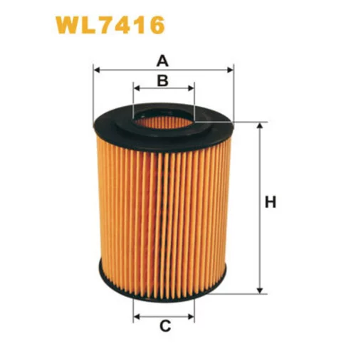 Olejový filter WIX FILTERS WL7416