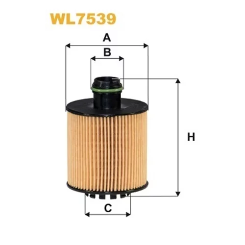 Olejový filter WIX FILTERS WL7539