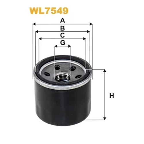 Olejový filter WIX FILTERS WL7549