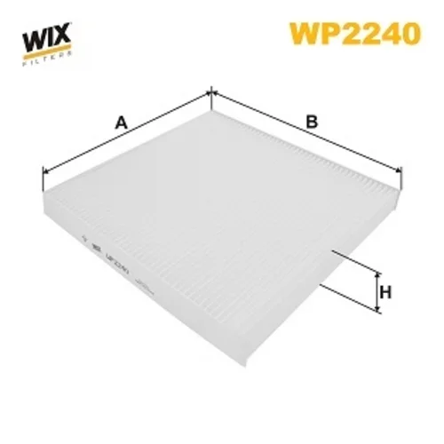 Filter vnútorného priestoru WIX FILTERS WP2240
