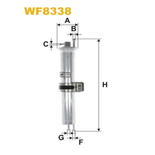 Palivový filter WIX FILTERS WF8338