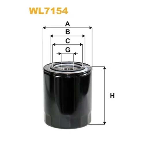 Olejový filter WIX FILTERS WL7154