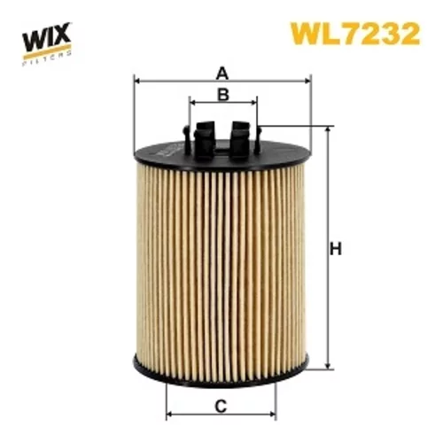 Olejový filter WIX FILTERS WL7232