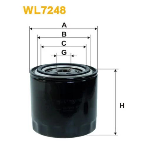 Olejový filter WIX FILTERS WL7248