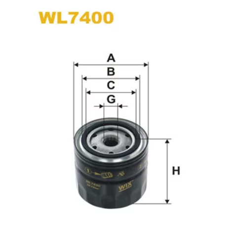 Olejový filter WIX FILTERS WL7400